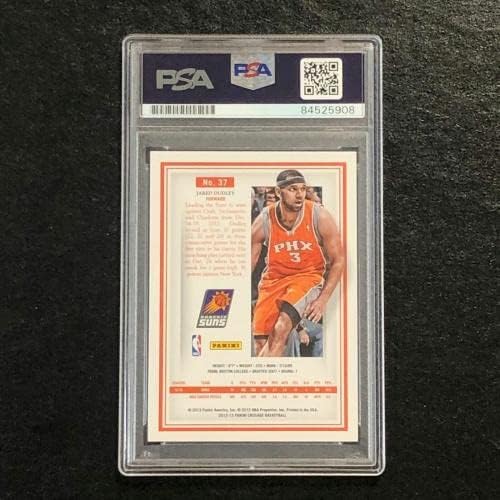 2012-13 מסע הצלב של פאניני 37 ג'ארד דאדלי חתום כרטיס אוטומטי PSA Slabbed Suns - כרטיסי טירון של כדורסל