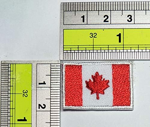 Parita Mini 0.6x1.1 קנדה טלאי דגל קנדה דגל קנדה אחיד סמל סמל סמל סמל ברזל על תפירה על תיקון מלאכת DIY ז'קט פולו חולצת טריקו תיק תיק תרמיל תיקון תיקון דקורטיב