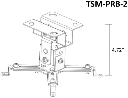 OSD Audio TSM-PRB-2 הטיה ותקרת תקרה מסתובבת עבור מקרנים עד 44 פאונד