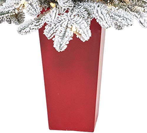 44in. עץ חג המולד מלאכותי של צפון קרוליינה עץ חג המולד מלאכותי עם 150 אורות לבנים חמים במתעץ