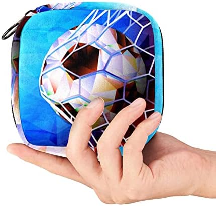 כדורגל כדור עם דגל של רוסיה מפית סניטרית אחסון תיק נייד תקופת תיק לנשים נערות וסת כוס פאוץ סיעוד כרית מחזיק