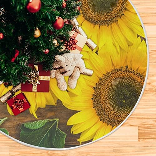 חצאית עץ חג המולד של Oarencol Sumlower Sunflower עץ חג המולד 36 אינץ 'חג המולד של מסיבת חג עץ