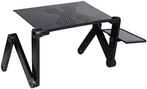 WYFDP מחברת שולחן כתיבה מתכווננת שולחן נייד עמדת אלומיניום נייד LAPDESK לספת טלוויזיה מיטת טלוויזיה עמדת שולחן ארגונומית