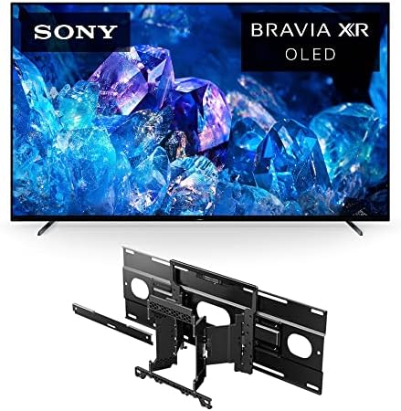 סוני 77 אינץ '4K Ultra HD TV סדרה A80K: Bravia XR OLED חכם TV TV עם Dolby Vision HDR ו- PlayStation® 5 XR77A80K- 2022 Model & Sony SU-WL855 Ultra Slim-Mount Slack