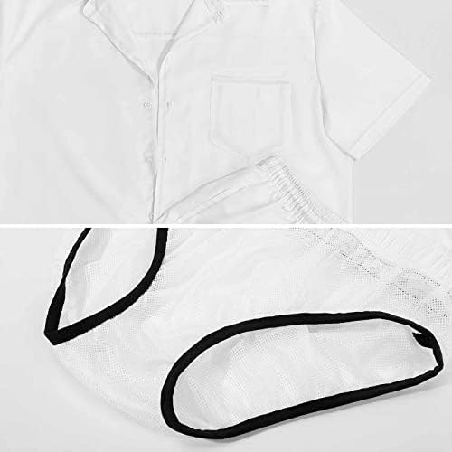 אנשי סושי יפניים 2 חלקים הוואי סט מכפתור חולצות שרוול קצר
