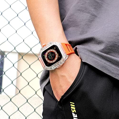 ערכת Mod של WSCEBCK עבור Apple Watch Ultra 49 ממ סדרת כיסוי מגן 8 7 7 6 5 4 SE צמיד רצועת צמיד שעון קלה מחוספסת קלה