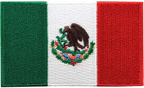 מקסיקו מקסיקני רקום ברזל דגל לאומי ברזל על צוות תיקון סמל