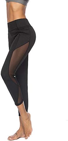Sckarle High מותן חותלות אימון לנשים בקרת בטן מותניים גבוהה מכנסי יוגה יוגה מכנסיים אתלטים יוגה