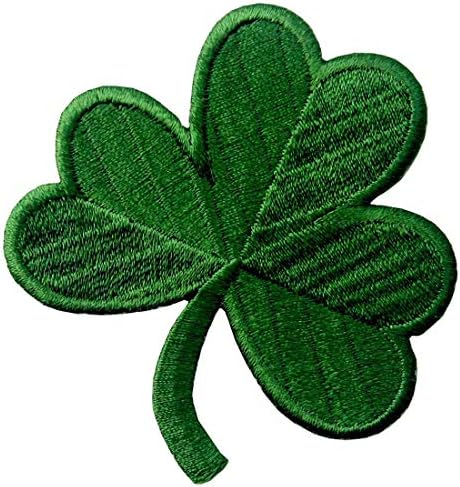 תלתן אירי סמל ירוק כהה סמל ברזל מזל שמרוק על תפירה על אירלנד טלאי