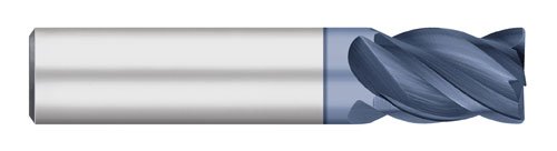 טיטאן טק21453 מדד משתנה וי-פרו טחנת קצה קרביד מוצקה, אורך בדל, 4 חליל, רדיוס פינתי, מצופה אלטין, קוטר חיתוך 5/8, אורך כולל 3, אורך חתך 3/4, רדיוס פינתי 0.030