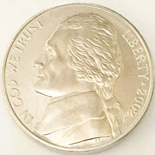 2002 P BU Jefferson Choice Nickel Uncirculated Us Mint