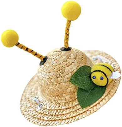 שמלת קיץ בלאקו תלבושות הוואי חיטה- כובע מחמד קש אנטנה כלב כובע כובע חתול לבגדי חיות מחמד תלבוש