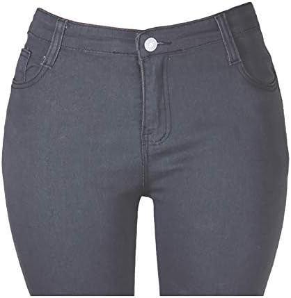 חדש כיוון על מכנסיים נשים של ג 'ינס בתוספת גודל אופנה מזדמן מכנסי עיפרון קלאסי ג' ינס