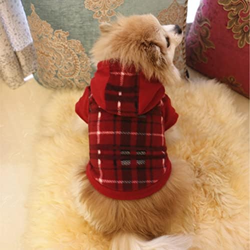 חבילה של 3 סוודר כלבים משובצים בגדי כלבים לחג המולד סרוגים סרוגת גורים חמה רכה סוודר חורף לחתולי כלבים קטנים ...