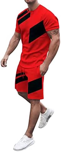 BMISEGM חולצות אימון קיץ לגברים מהיר יבש תלת מימד תלת מימד חליפות שרוול קצר