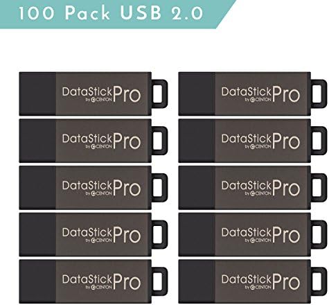 Centon Datastick Pro USB 2.0 כונן הבזק 8GB x 100, אפור