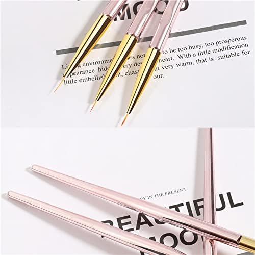 נייל מברשת אלגנטי נייל עט סט עם מבריק ידית קל לשימוש אייליינר כלי מתאים לבית סלון חשמלי דוט עטים