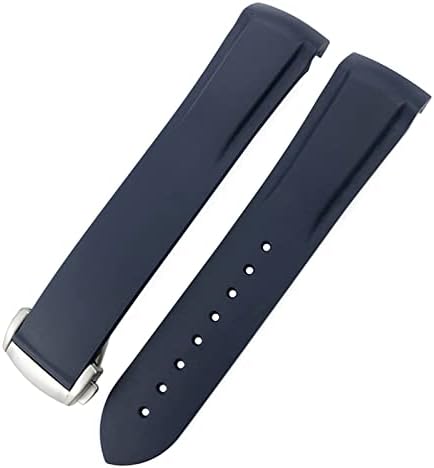 רצועת גומי Czke גומי 22 ממ 20 ממ מעוקלת רצועת סיליקון מתאימה ל- Huawei GT2 Pro Watch צמידים שחורים קלאסיים