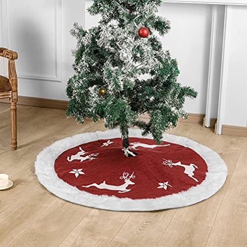 חצאית עץ העץ של Bestoyard Cheistmas חצאית עץ חג המולד אייל אייל פתית שלג חצאית עץ