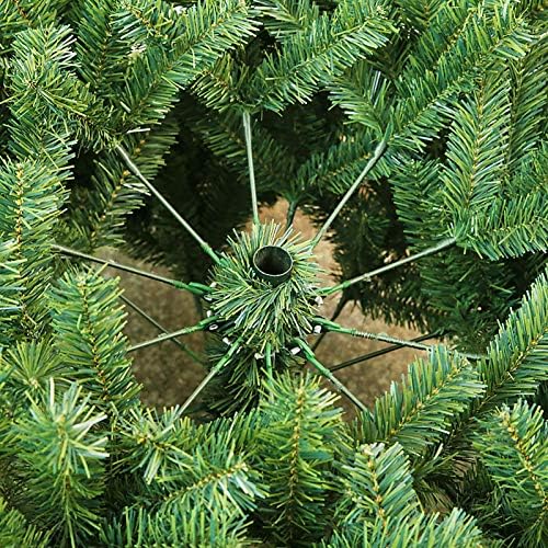 Dulplay 6.8ft PE עץ חג המולד המלאכותי, עם עץ מתכת מעמד לקישוט חג נפש