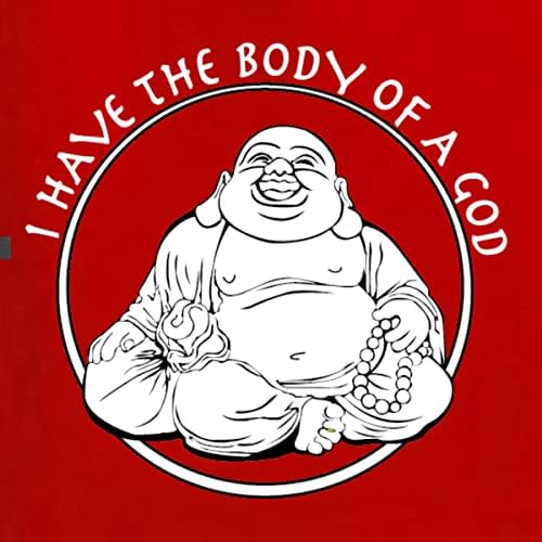 יש לי גוף של אלוהים מצחיק בודהה זן תרבות פופ חולצה גרפית של גברים