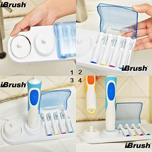 מחזיק מברשת שיניים חשמלי של IBRUSH תואם למברשת שיניים חשמלית אוראלית-B, מעמד אמבטיה ומחזיק מברשות שיניים למברשות שיניים אלקטרוניות
