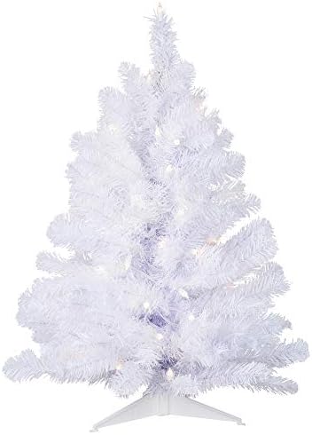 Vickerman 3 'Crystal Spruce Crystal Artificial Altificial, אורות ליבון ברורים של דורה -מוארים - עץ חג המולד של ספרוס פו - עץ בית מקורה עונתי