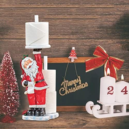 אוספי מחזיקים נייר צבועים ביד וכו 'טואלט סנטה חג המולד עיצוב בית חג המולד ווים לחג המולד וויר ירוק עץ