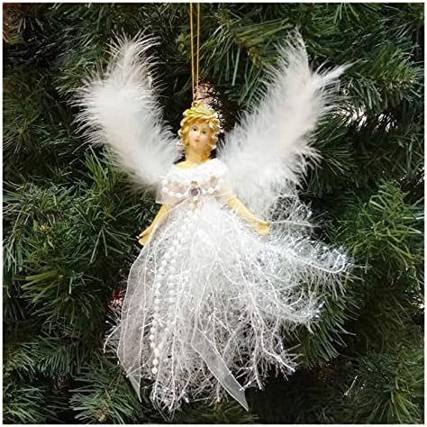 קישוטים לחג המולד קישוט לחג המולד קישוט לחג המולד קישוט מלאך תליון עם כנפיים עץ חג המולד עץ חג המולד מתנה בובת מלאך