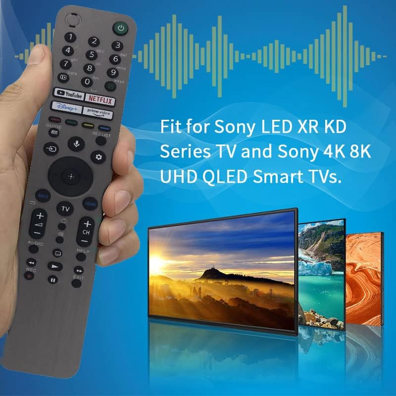 RMF-TX500U חדש MIC שלט רחוק של שולט SONY SMART UHD LED 4K KD XBR Series TV ו- Sony Bravia OLED 2021 2022 MODESTV
