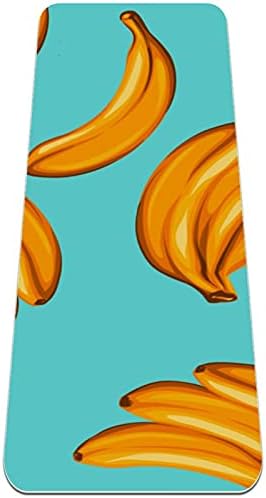 דפוס בננה סיבזה מזרן יוגה עבה פרימיום גומי ידידותי לסביבה מחצלת החלקה לבריאות וכושר לכל סוגי היוגה והפילאטיס