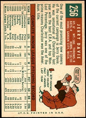 1959 Topps 256 Jerry Davie Detroit Tigers NM Tigers