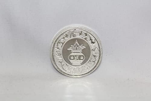 רג'סטאן אבני חן סילבר קנס 999 מטבע 10 גרם לורד שיווה משפחת פרוואטי גנשה קרטיקיה A446.