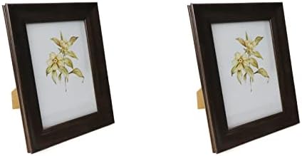 Dnyta כפרי 6x8 אינץ 'חום מסגרת מסגרת קיר קיר, ניתן לתלות או להניח על השולחן, תמונה מסגרות עץ עם מארז מחצלת של 2