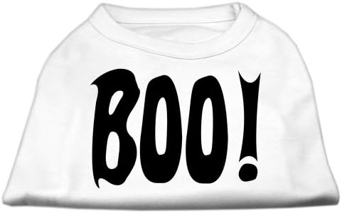 BOO! עיצוב חולצת כלבים הדפסה שחורה xxl